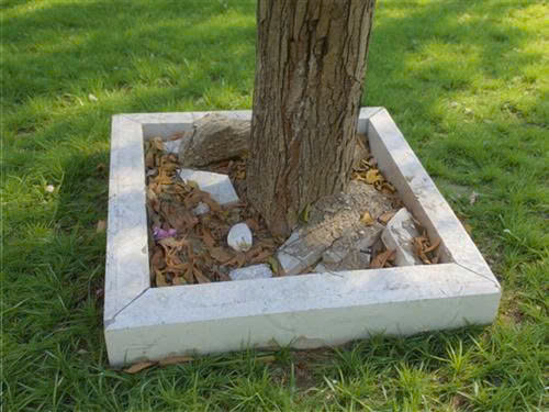 đá bó vỉa xanh đen gốc cây